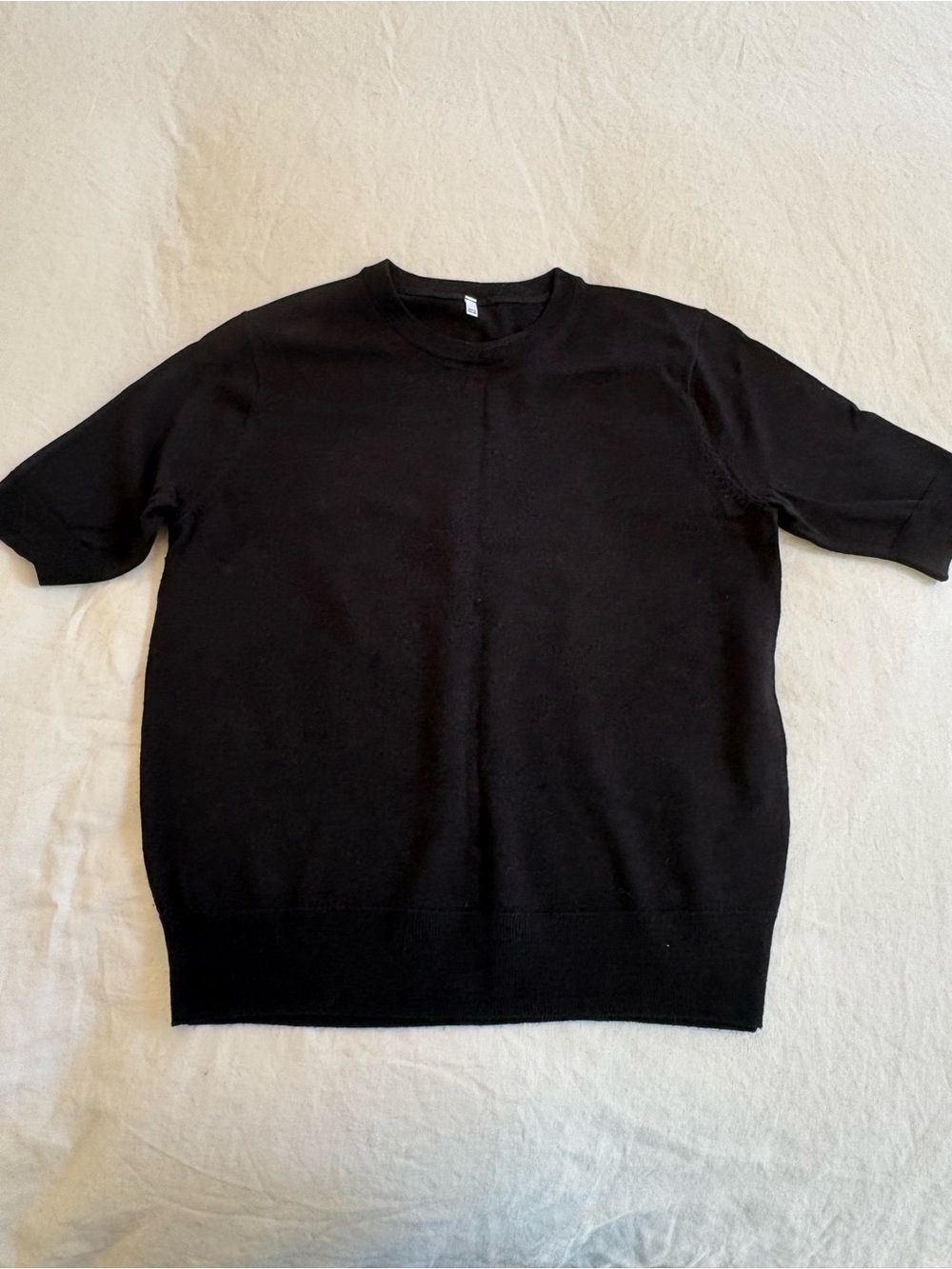 MUJI merino wool short sleeve sweater